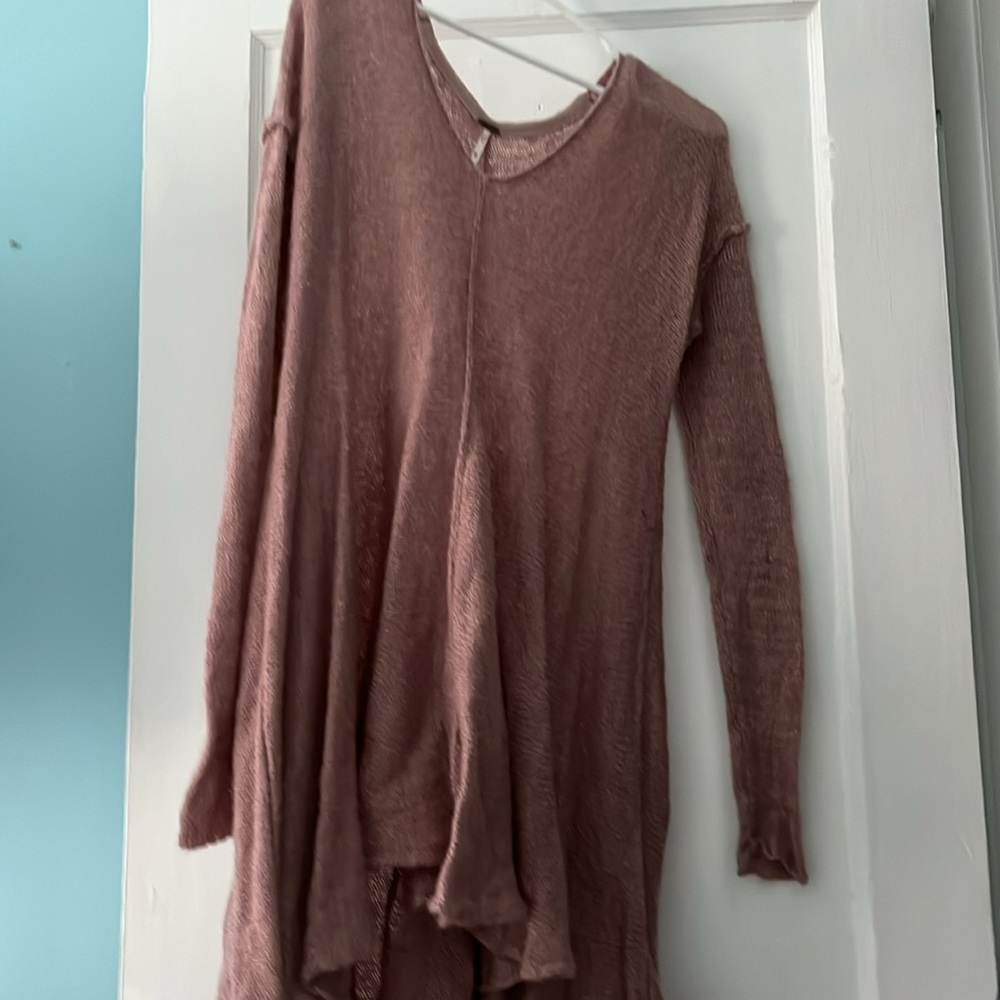 Free people size medium blush color sweater / midi dress
